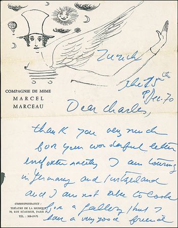 Lot #1132 Marcel Marceau - Image 1