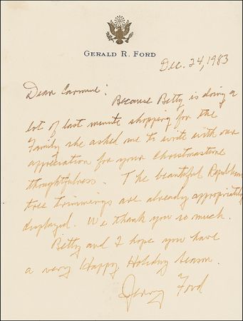 Lot #47 Gerald Ford - Image 2