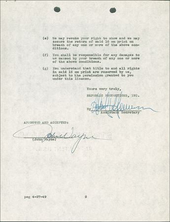 Lot #1266 John Wayne - Image 2