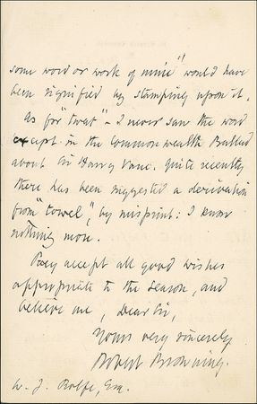 Lot #533 Robert Browning - Image 2