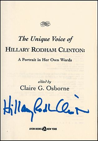 Lot #25 Hillary Clinton