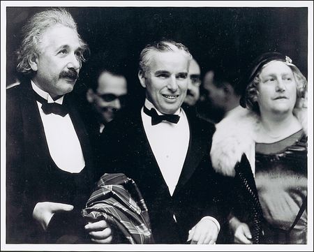 Lot #241 Albert Einstein and Charlie Chaplin - Image 2