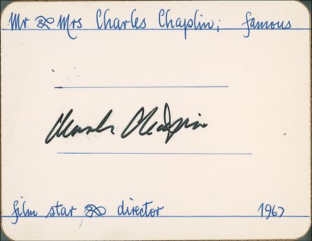 Lot #241 Albert Einstein and Charlie Chaplin - Image 3