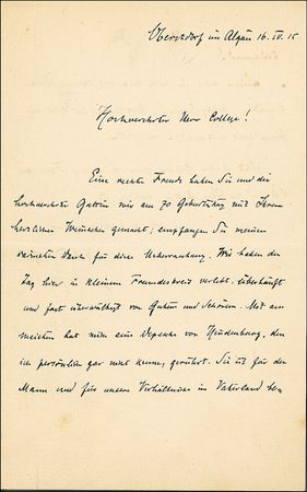 Lot #340 Wilhelm Röntgen - Image 1