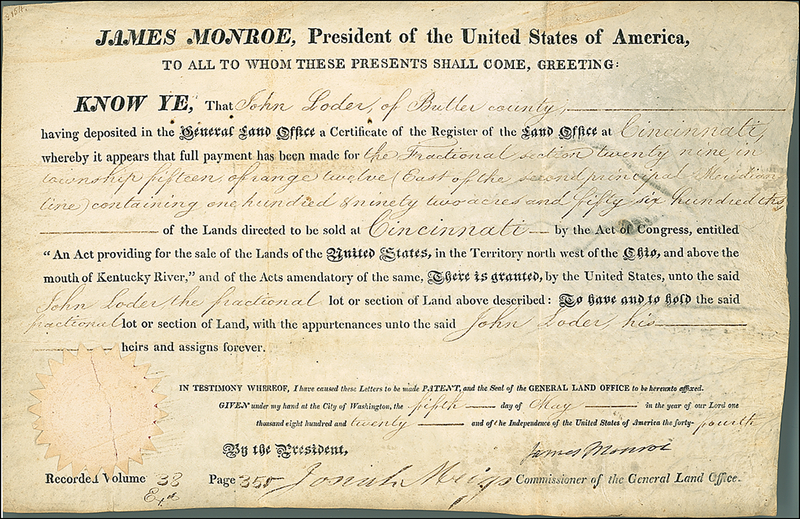 Lot 108 James Monroe