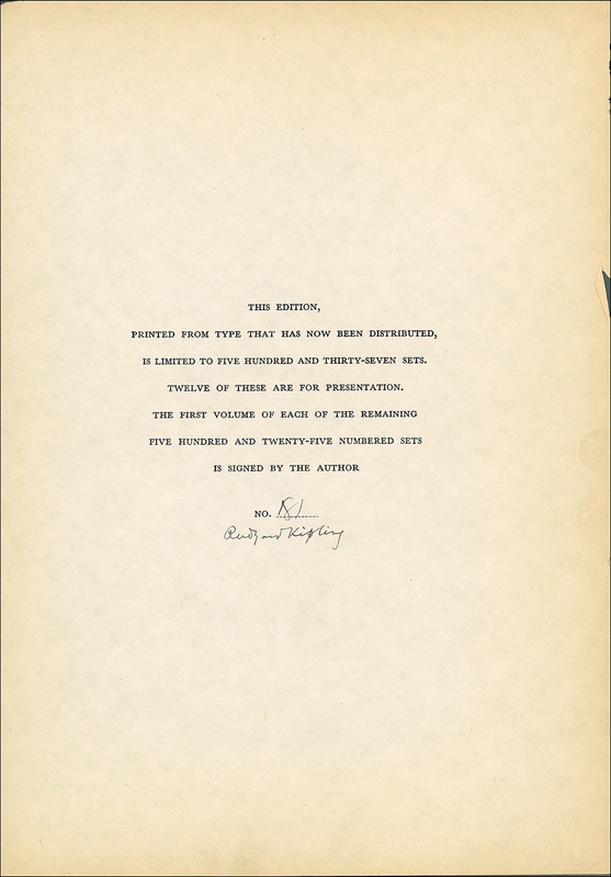 Lot 555 Rudyard Kipling