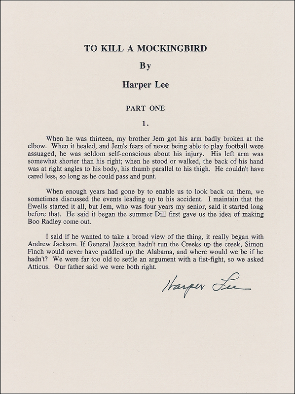 Lot 557 Harper Lee
