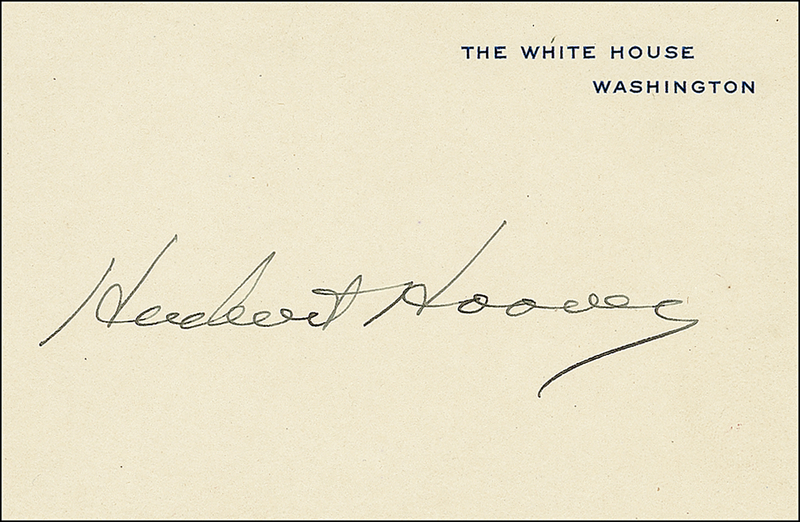 Lot 72 Herbert Hoover