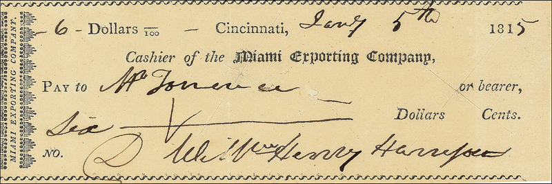 Lot 65 William Henry Harrison