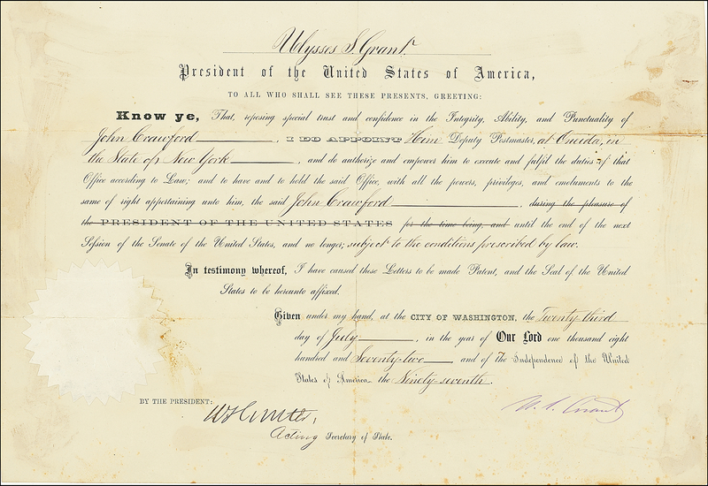 Lot 58 U. S. Grant