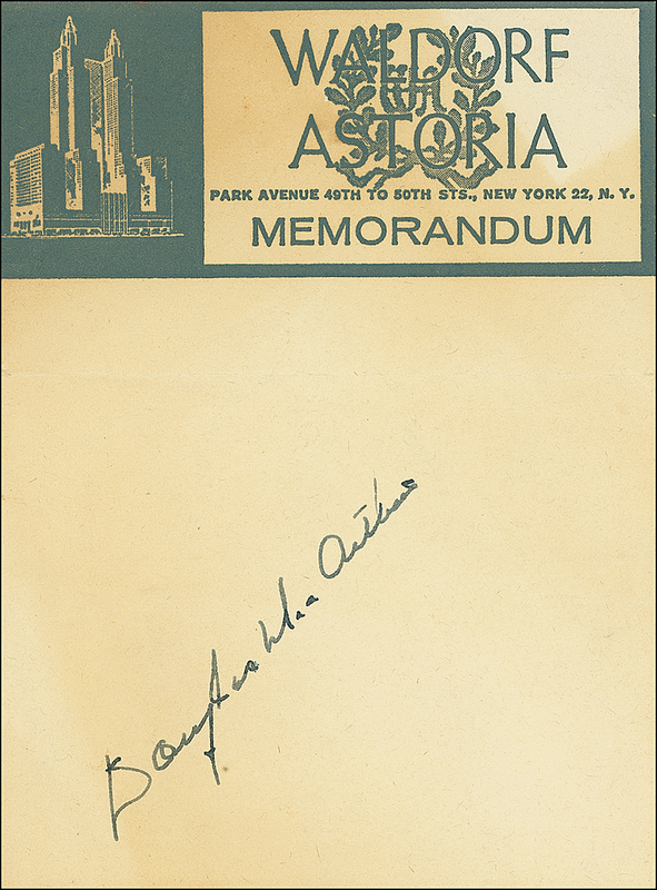 Lot 387 Douglas MacArthur