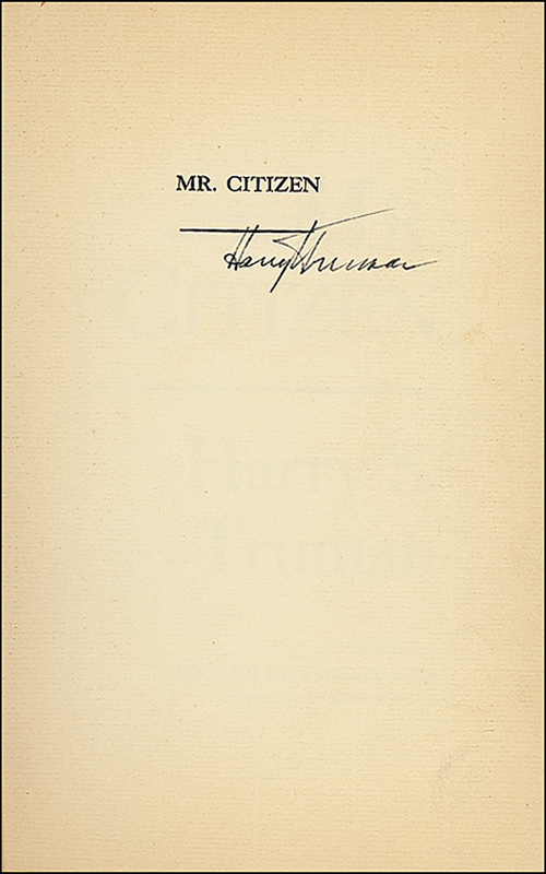 Lot 157 Harry S. Truman
