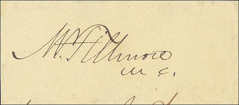 Lot 40 Millard Fillmore