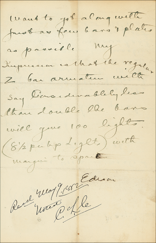 Lot 214 Thomas Edison