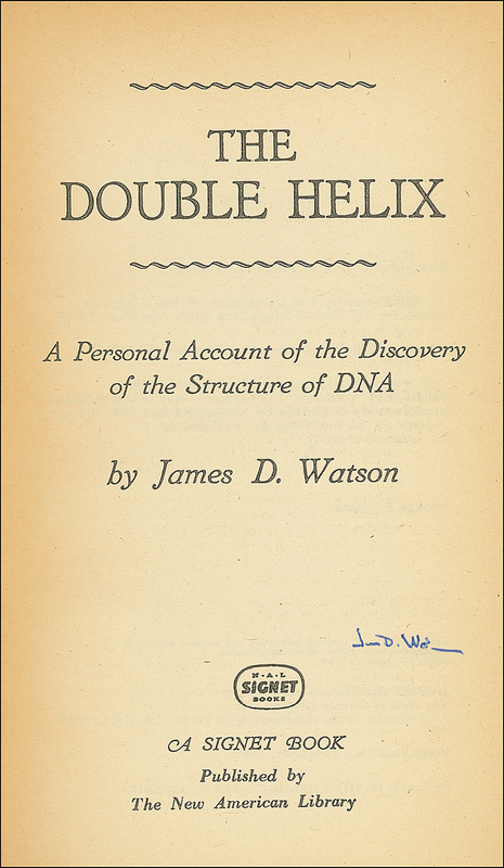 Lot 332 James D. Watson