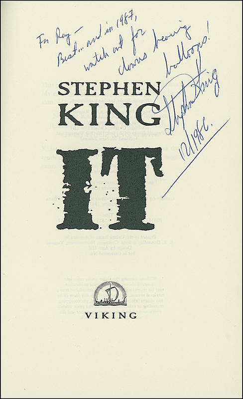 Lot 549 Stephen King
