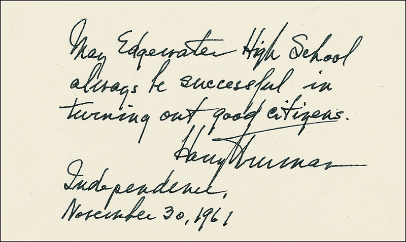 Lot 158 Harry S. Truman
