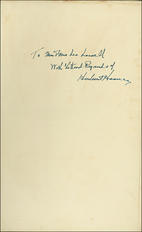 Lot 73 Herbert Hoover