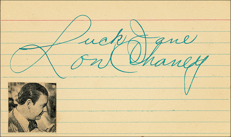 Lot 855 Lon Chaney, Jr