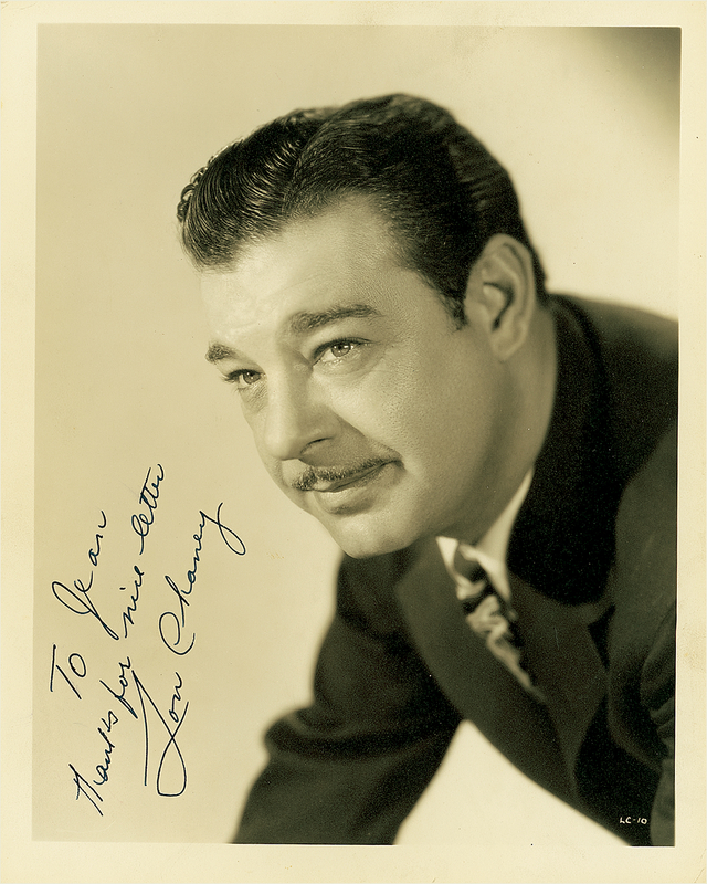 Lot 856 Lon Chaney, Jr.