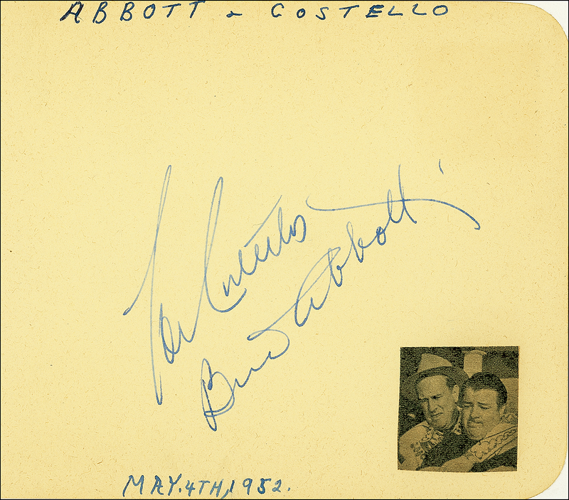 Lot 797 Abbott and Costello