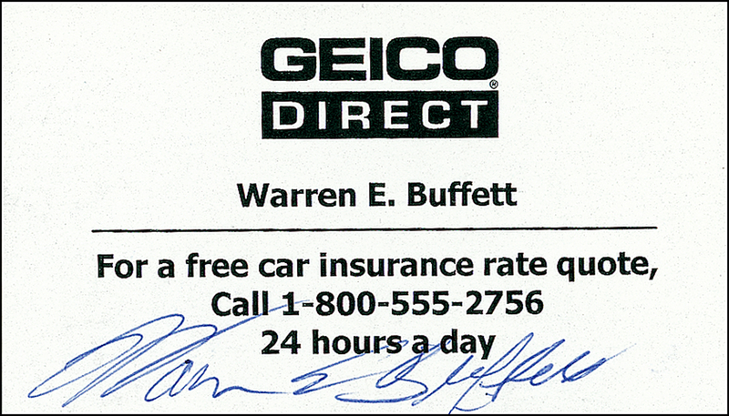 Lot 189 Warren Buffett