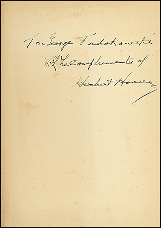 Lot 74 Herbert Hoover