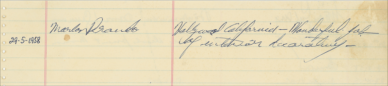 Lot 844 Marlon Brando