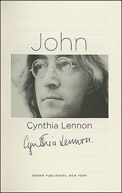 Lot 672 Beatles: Lennon, Cynthia