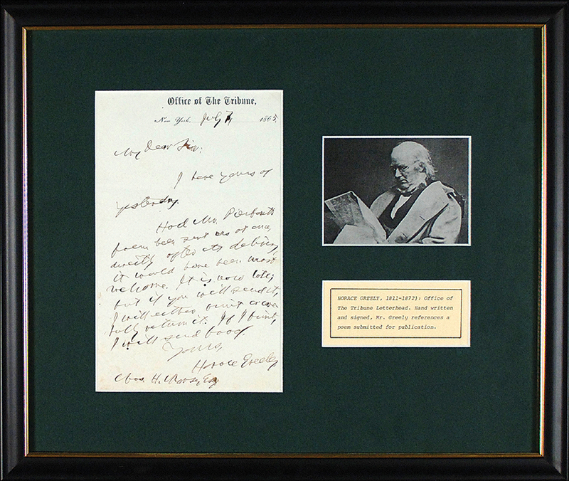 Lot 241 Horace Greeley