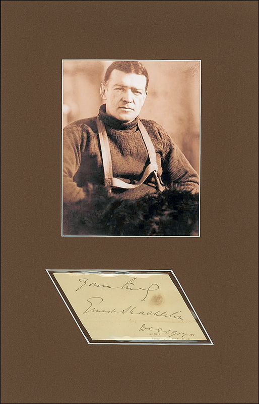 Lot 314 Ernest Shackleton