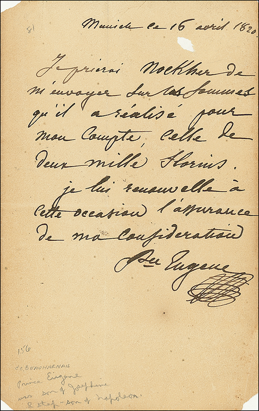 Lot 178 Eugène de Beauharnais