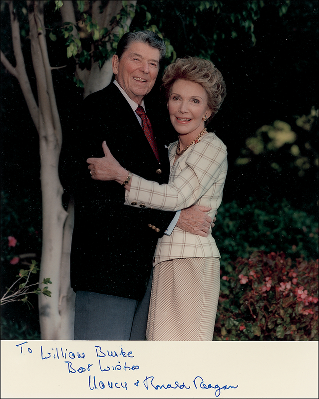 Lot 136 Ronald and Nancy Reagan