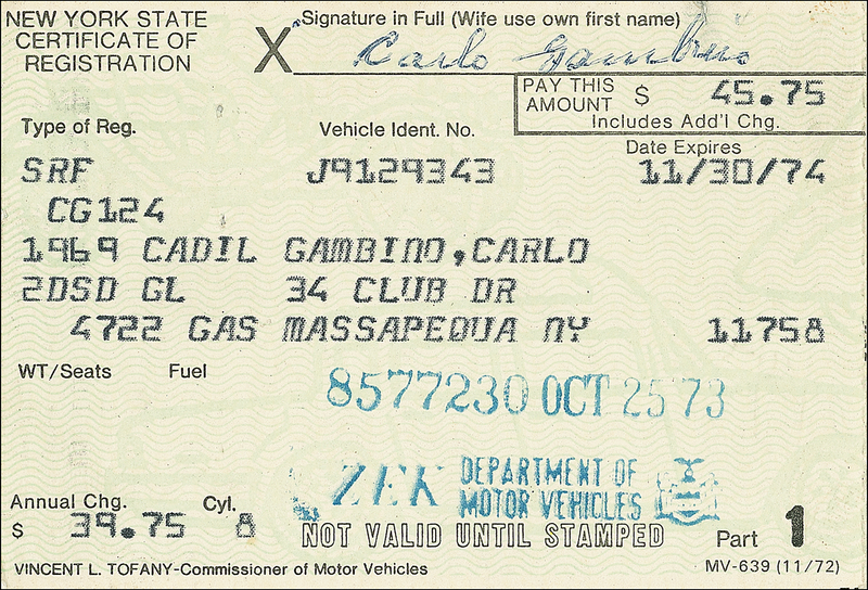 Lot 232 Carlo Gambino