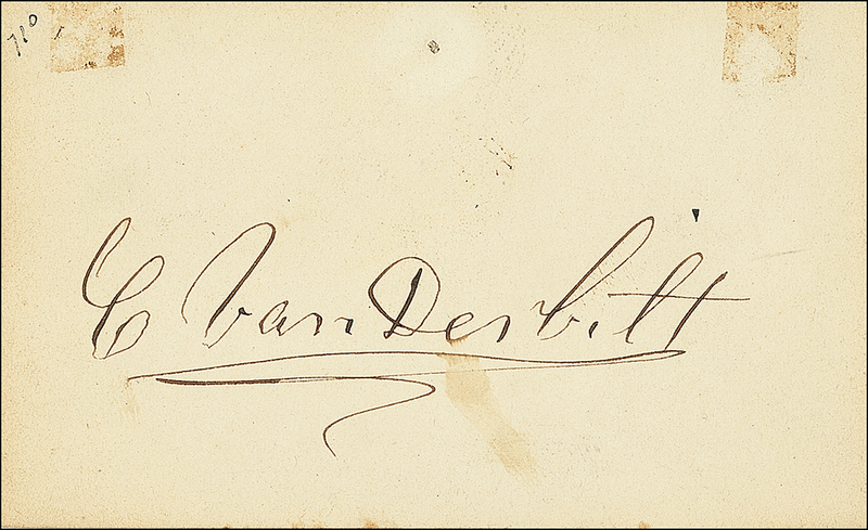 Lot 327 Cornelius Vanderbilt