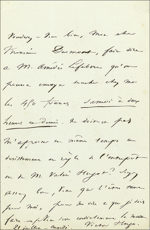Lot 547 Victor Hugo