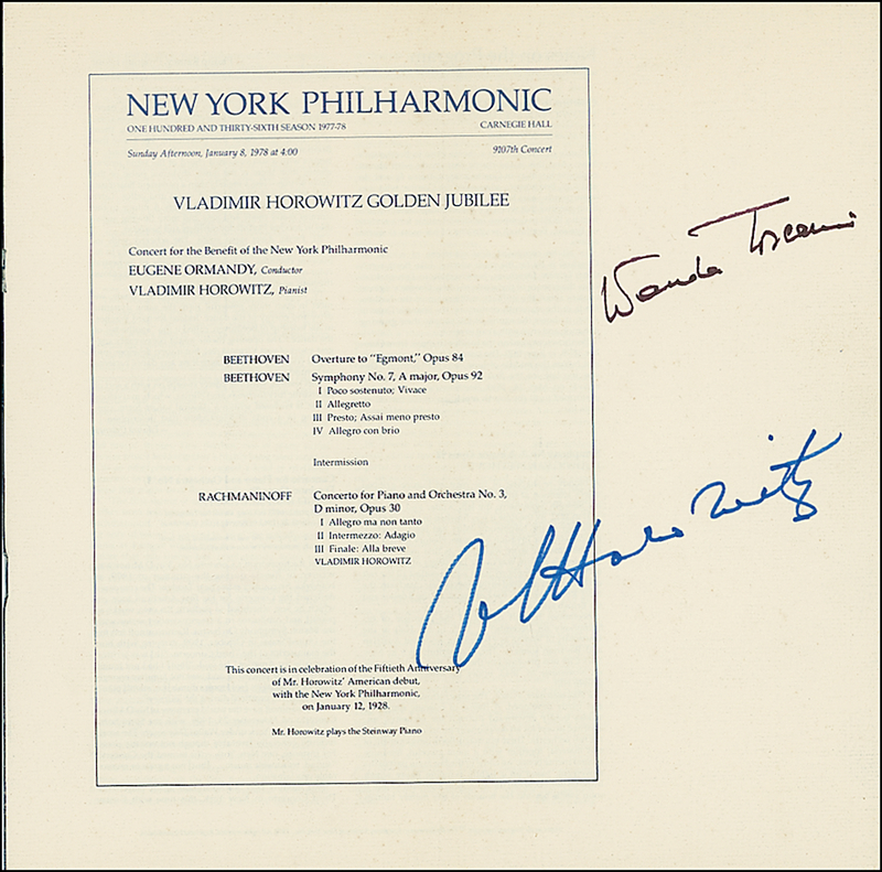 Lot 725 Vladimir Horowitz