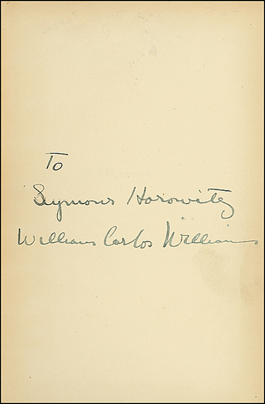 Lot 615 William Carlos Williams