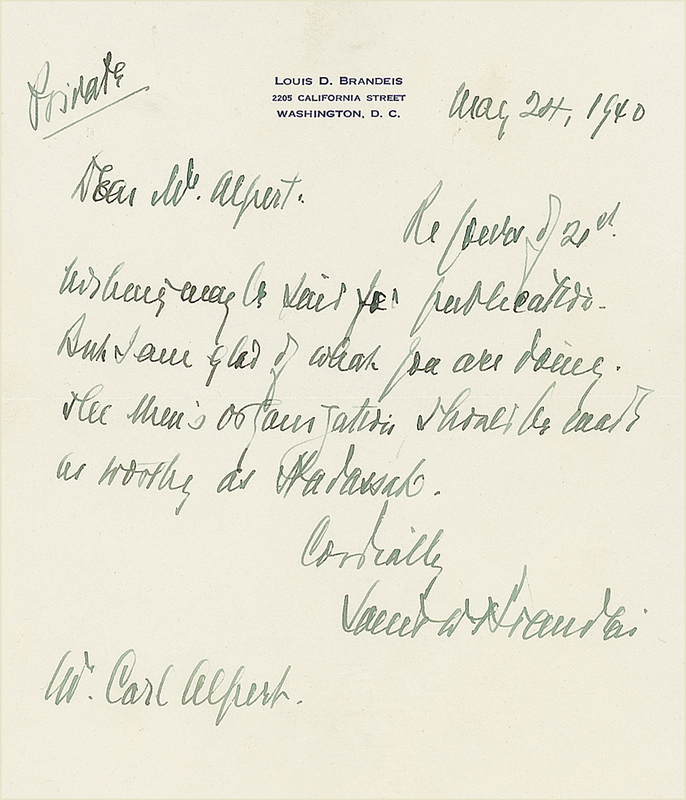 Lot 186 Louis Brandeis