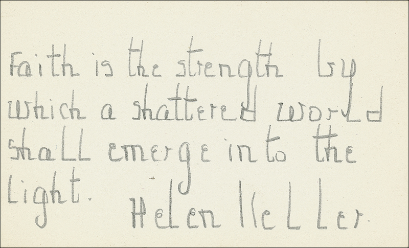 Lot 261 Helen Keller