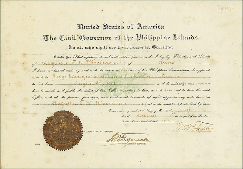 Lot 153 William H. Taft