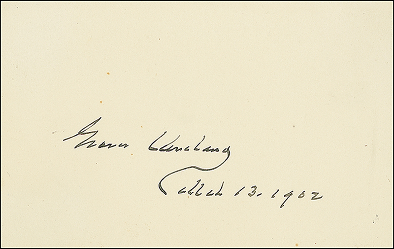 Lot 28 Grover Cleveland