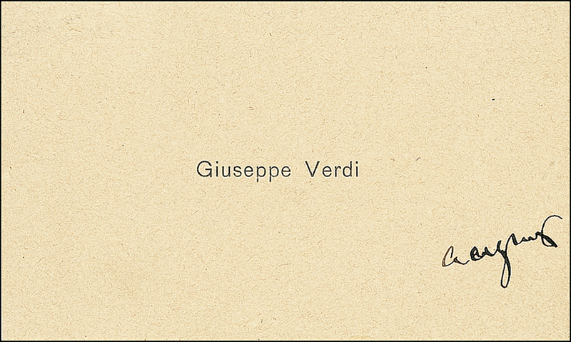 Lot 786 Giuseppe Verdi