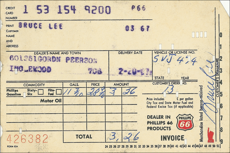 Lot 1001 Bruce Lee