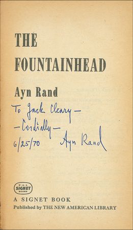 Lot #578 Ayn Rand - Image 1