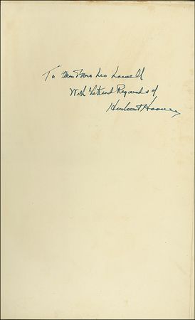 Lot #73 Herbert Hoover - Image 1
