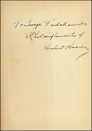 Lot #74 Herbert Hoover - Image 1