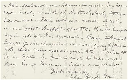 Lot #546 Julia Ward Howe - Image 1