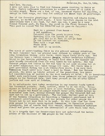 Lot #504 Pearl S. Buck - Image 2