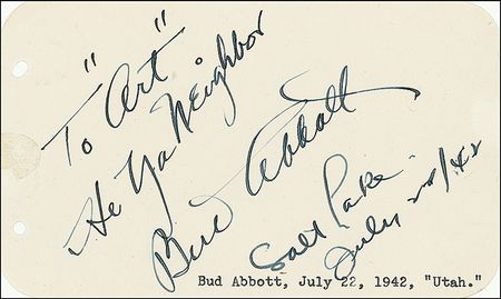 Lot #799 Abbott and Costello - Image 1